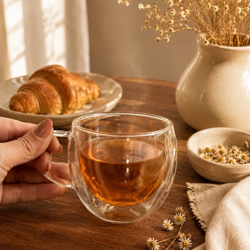 ماگ شیشه ای دوجداره